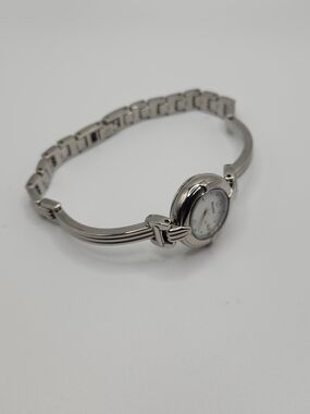 Bulova Women's Silver Bracelet Watch with White Dial